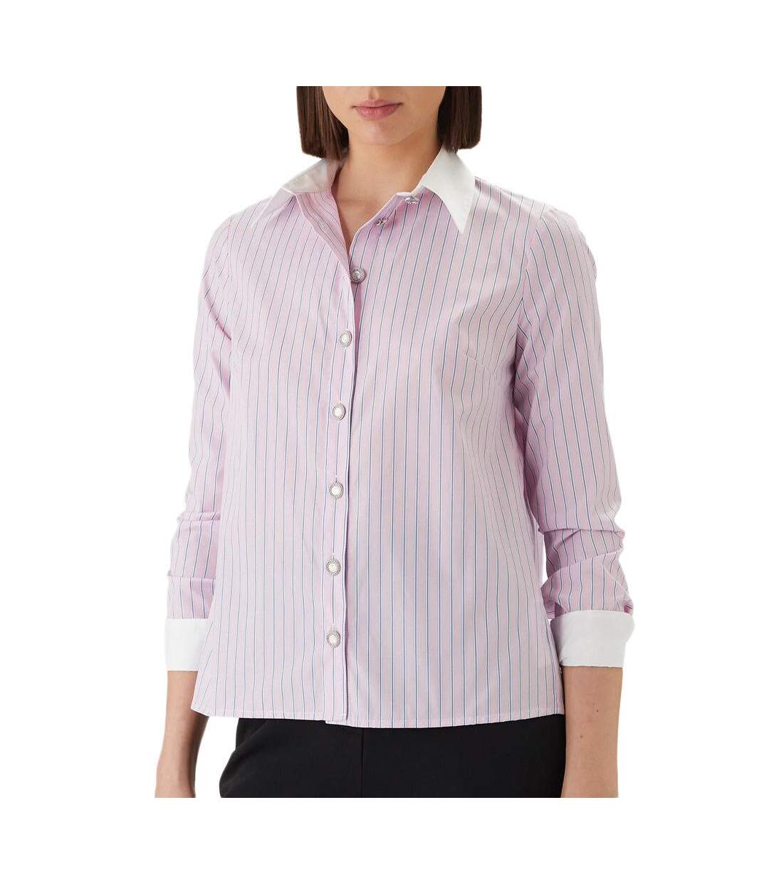 Chemise rose femme morgan ckara-1