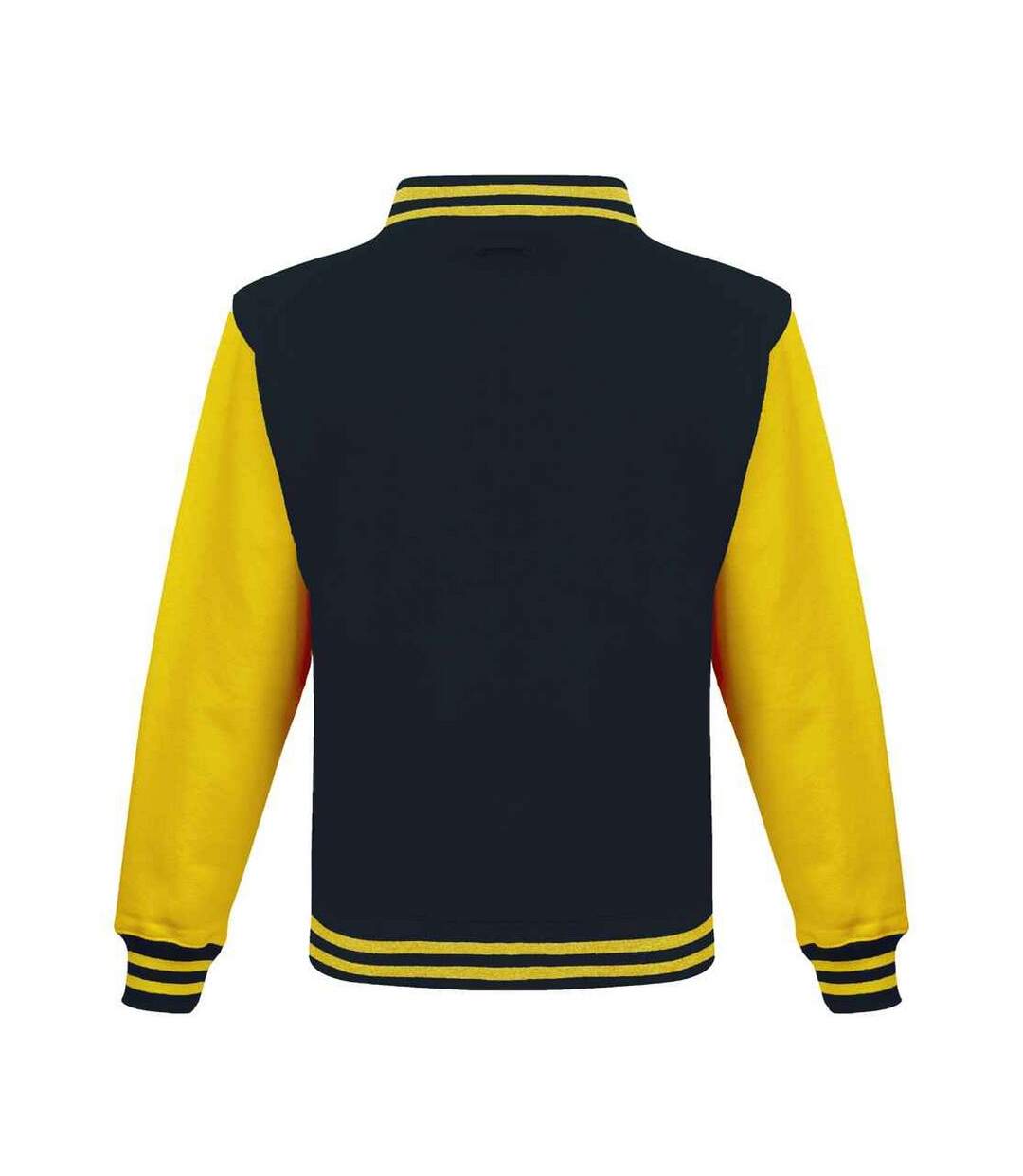 Blouson D'université Adulte Noir Vif Jaune Awdis-2
