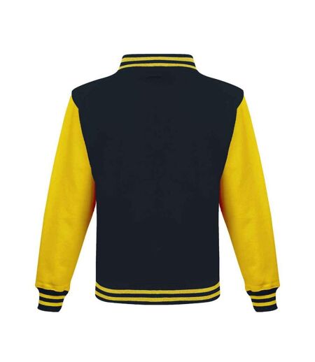 Blouson D'université Adulte Noir Vif Jaune Awdis