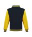 Blouson D'université Adulte Noir Vif Jaune Awdis-2