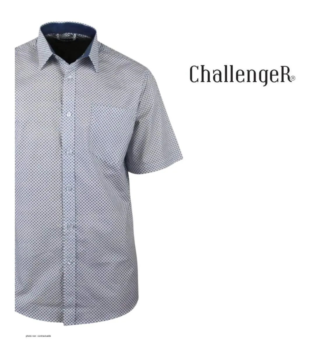 Chemise manches courtes à motifs CH4033-4
