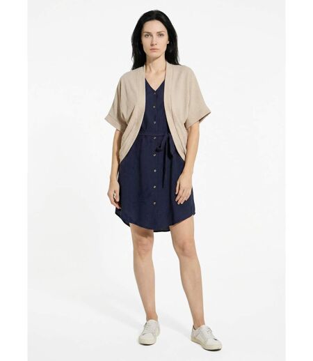 Gilet boléro en maille gaufrée