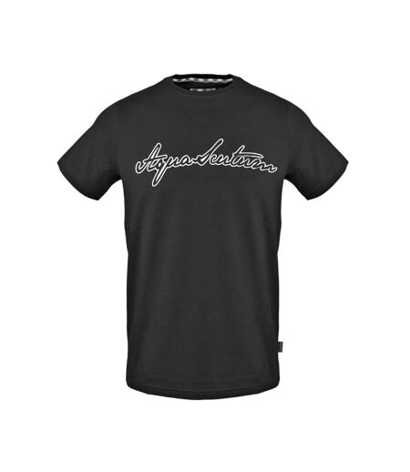 T-shirt Motif/style Logo Adulte Noir Aquascutum