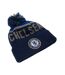 Chelsea FC Official Adults Unisex TX Ski Hat (Blue/Gray)
