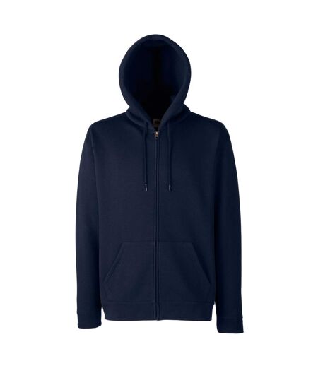 Fruit Of The Loom Mens Hooded Sweatshirt Jacket (Deep Navy) - UTBC1369