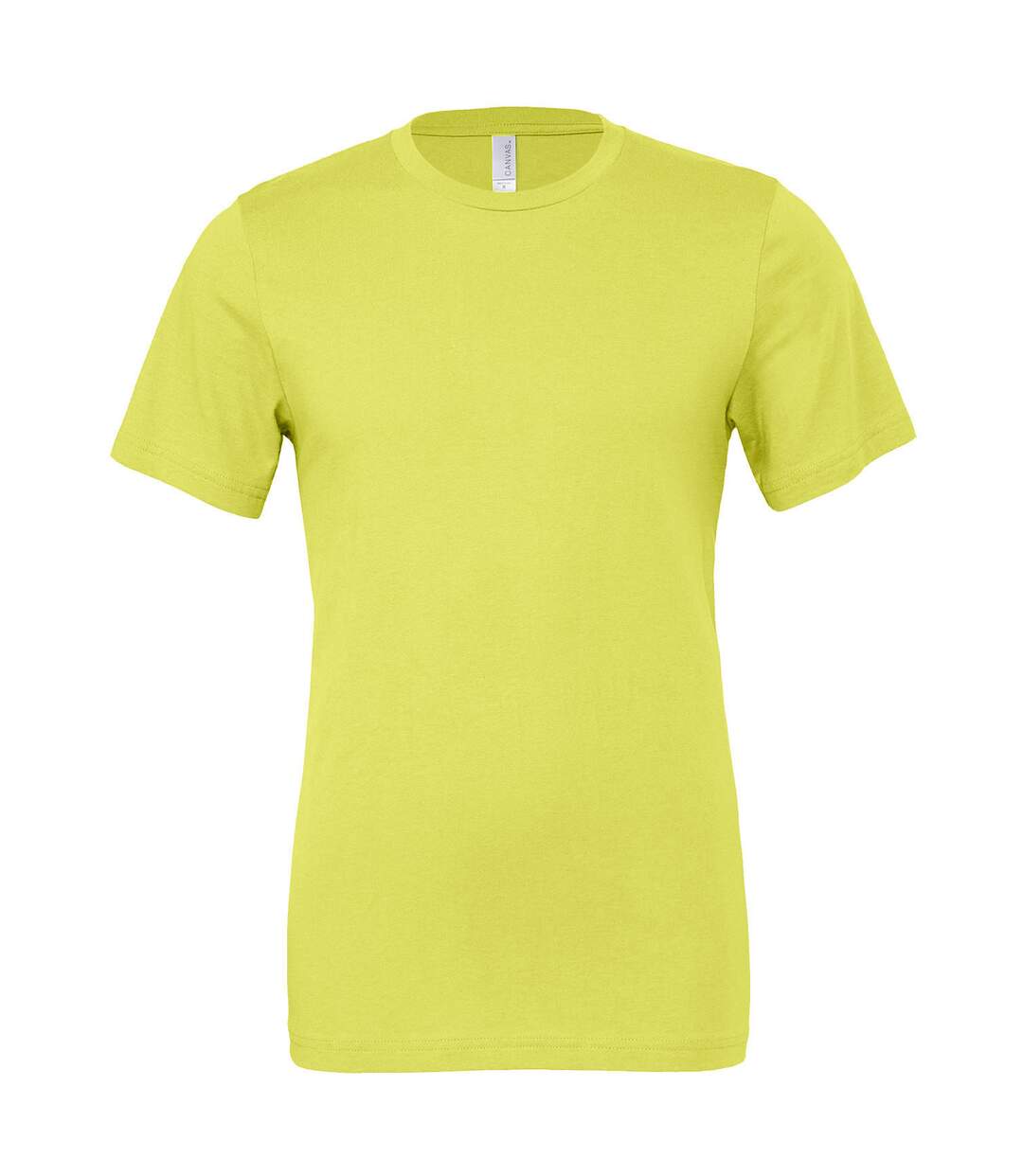 T-shirt à col rond mixte jaune vert Bella + Canvas