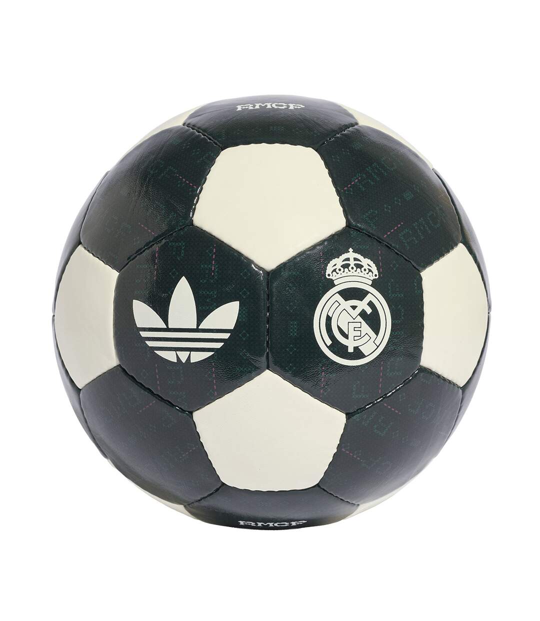 Ballon De Foot Motif/style Real Madrid Cf Away Club Taille 5 Noir Blanc Adidas-1
