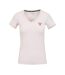 T-shirt Rose Pâle Femme Guess Mini Triangle - L