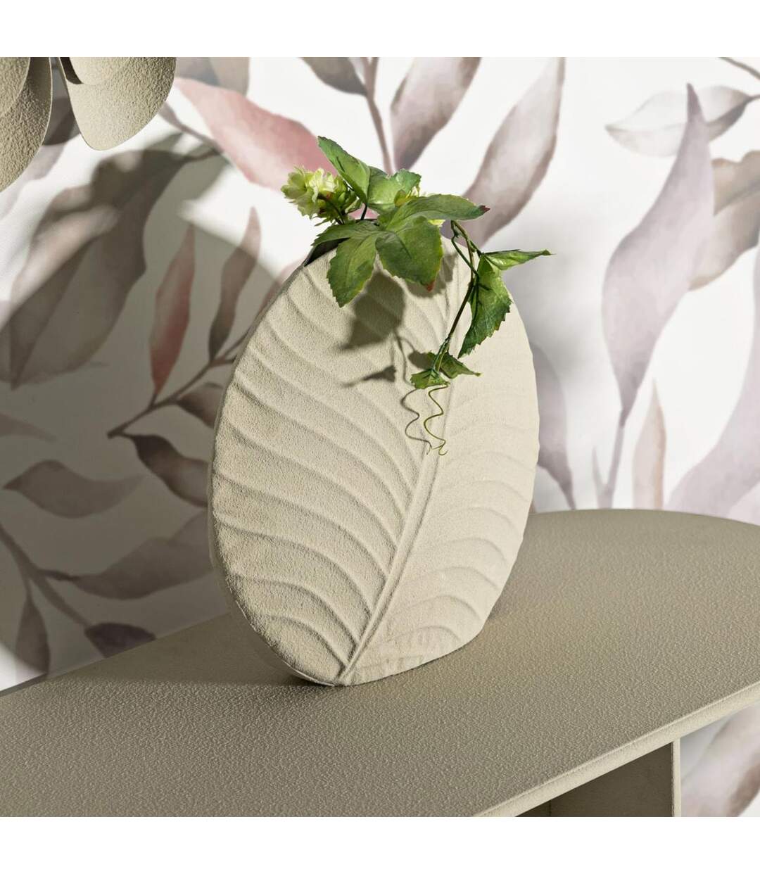 Vase Rond Design Dune 32cm Crème-5