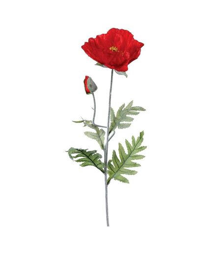 Fleur Artificielle Coquelicot 70cm Rouge