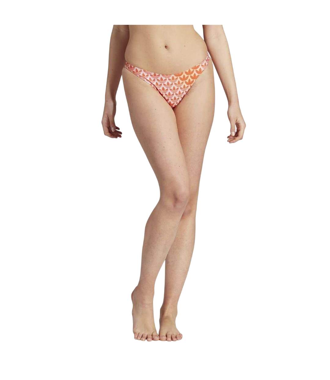 Bas De Maillot De Bain Motif/style Monogramme Femme Rose Pâle Orange Adidas-3