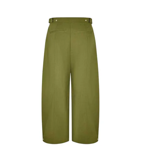 Womens/ladies Bianca Wide Leg Trousers Grape Leaf Edited