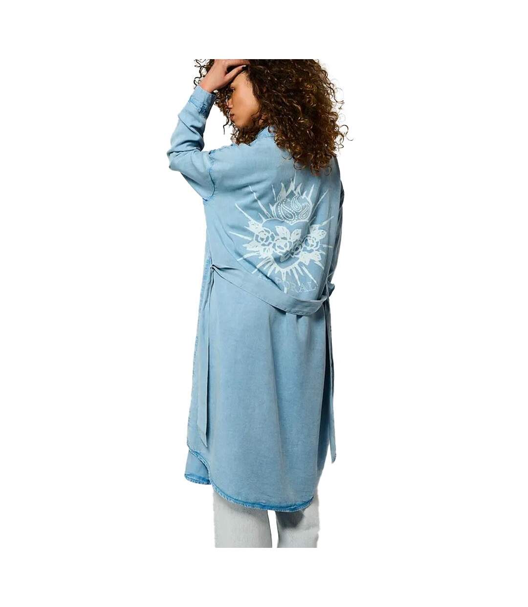 Robe en jean bleu femme kaporal versih-2