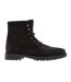 Mens suede flat ankle boots black Dune London-3