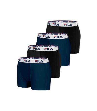 Caleçon Homme Coton, Boxer Homme, Maintien Anti-Glisse, Confortable (Lot de 4)