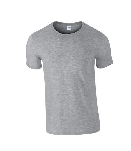 Unisex adult softstyle t-shirt sports grey Gildan