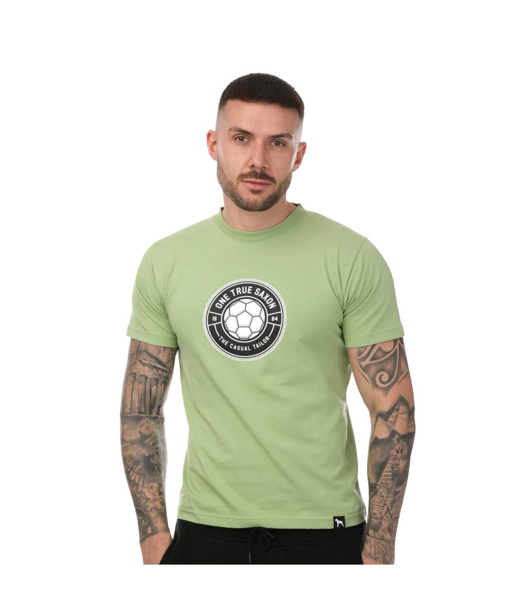 Mens baller t-shirt green One True Saxon-1