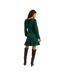 Dorothy Perkins Womens/Ladies Leopard Print Frill Hem Petite Mini Dress (Green) - UTDP4317