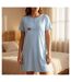 OZABI Chemise de Nuit Femme Microfibre Manches Courtes-1