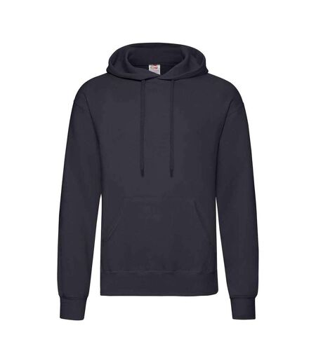 Sweat À Capuche Classic Adulte Bleu Marine Sombre Fruit Of The Loom
