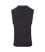 Premier Mens Sleeveless Cotton Acrylic V Neck Sweater (Charcoal)