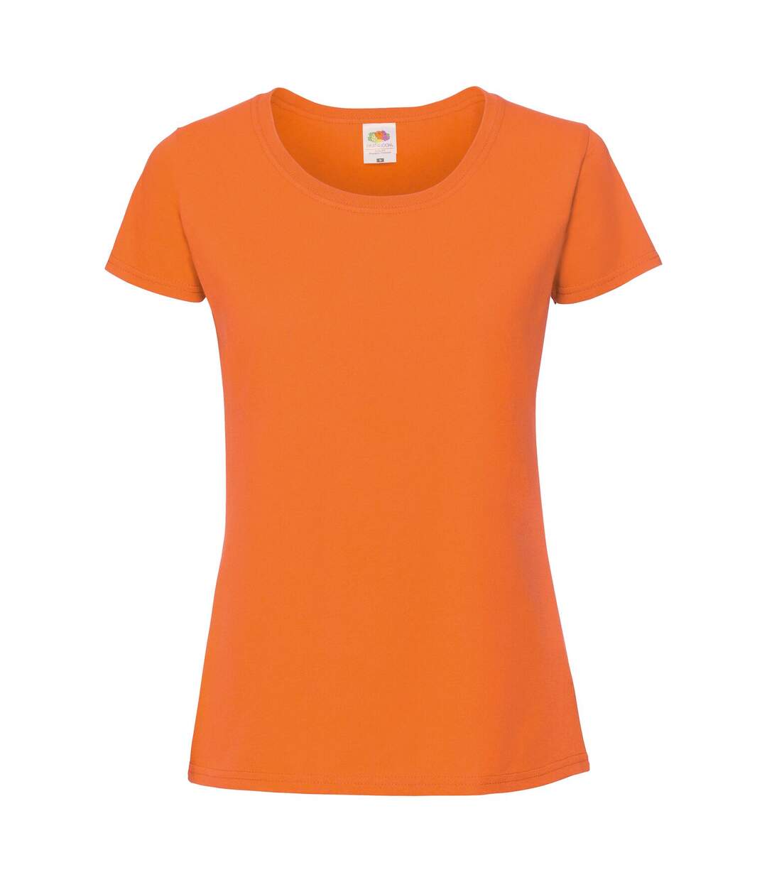 T-shirt ajusté femmes orange Fruit of the Loom