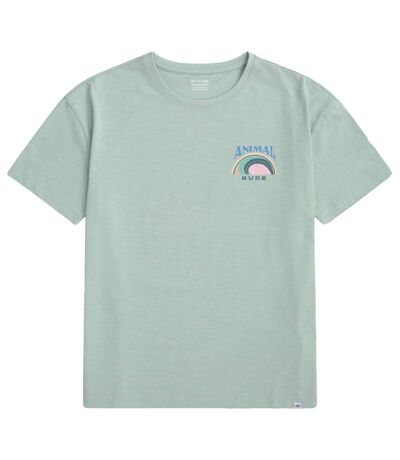 Womens/ladies leena bude t-shirt green Animal