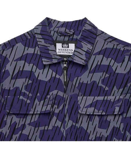 Surchemise Style Camouflage Waya Homme Bleu Marine Weekend Offender