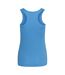 Just Cool Girlie Fit Sports Ladies Vest / Tank Top (Sapphire Blue)