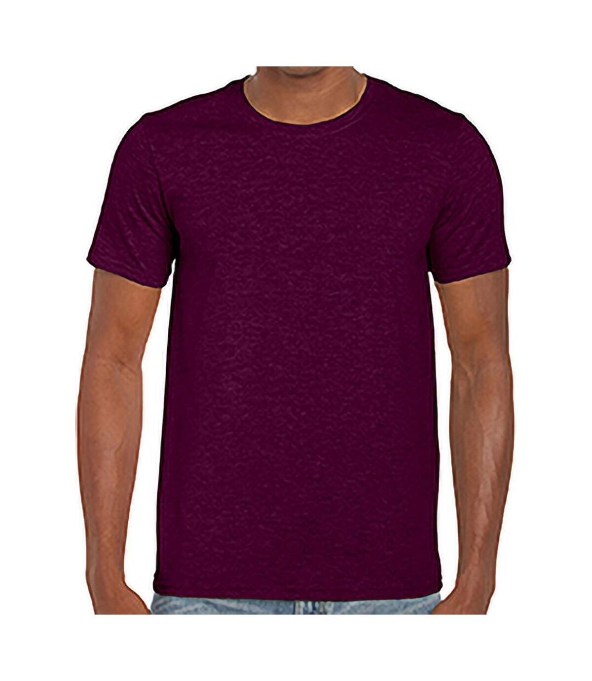 Gildan Mens Soft Style Ringspun T Shirt (Maroon)
