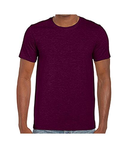 Gildan Mens Soft Style Ringspun T Shirt (Maroon) - UTPC2882