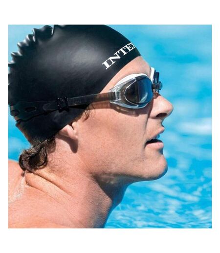 Lunettes de natation noires homme intex water pro