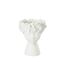 Cache-Pot Déco Tête 23cm Blanc-1