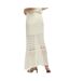 Jupe beige vila femme vidolise ankle-2