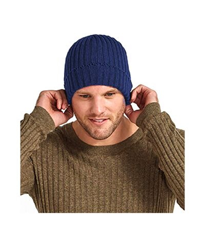 Beechfield Unisex Winter Chunky Ribbed Beanie Hat (Oxford Navy) - UTPC2017