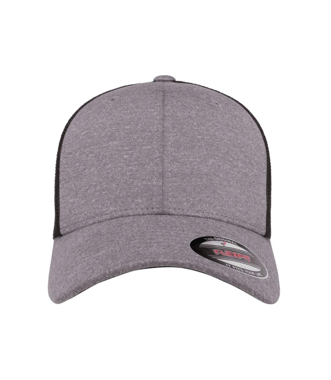 Casquette trucker flexfit gris / noir Yupoong-1