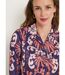 Robe boutonnée mi longue satinée col tailleur-3