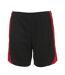 Short de foot adulte OLIMPICO 01718 - noir et rouge