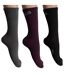 Pack-3 Long Cotton Socks F3267 for Women-1