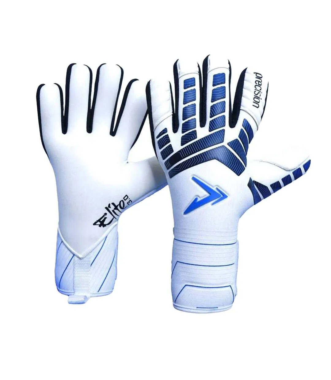 Childrens/kids Elite 3.0 Giga Goalkeeper Gloves White Precision-1