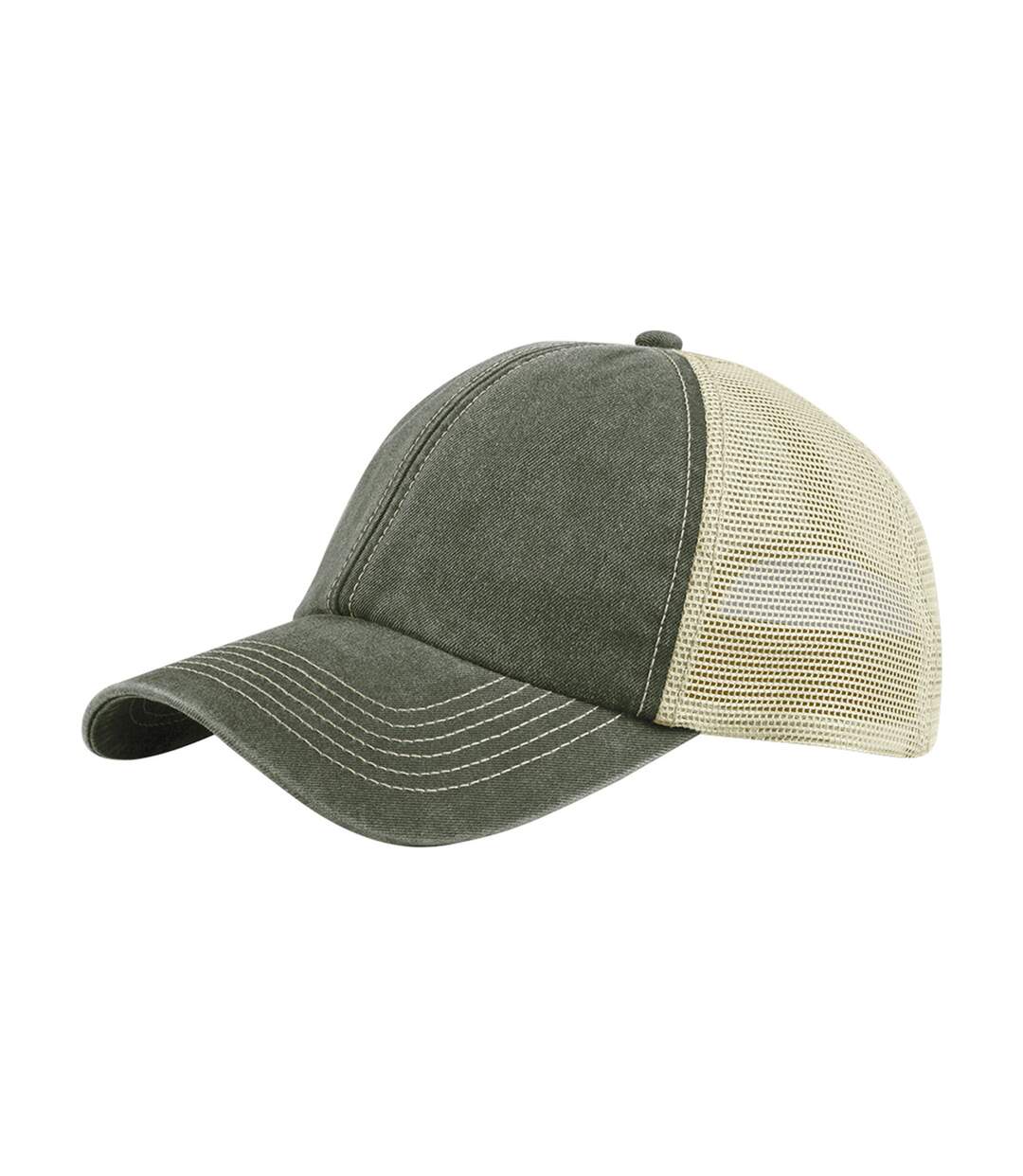 Casquette Trucker Olive Beige Gris Beechfield-2