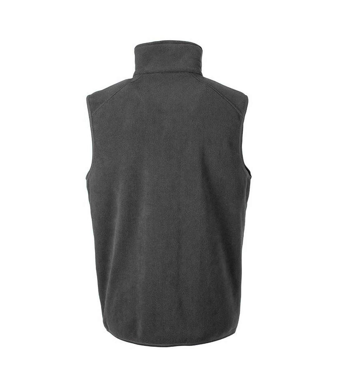 Core adults unisex microfleece gilet charcoal Result