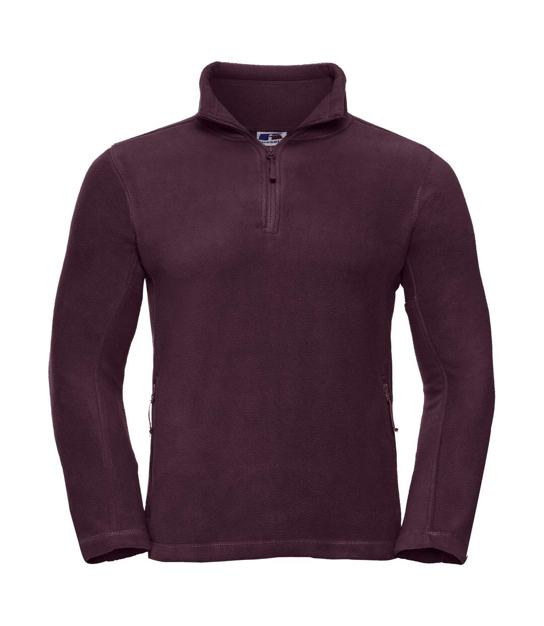 Polaire À Fermeture Zippée Homme Bordeaux Russell-1