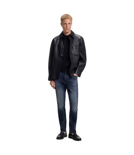Mens Delaware Denim 5 Pockets Slim Jeans Dark Blue Boss