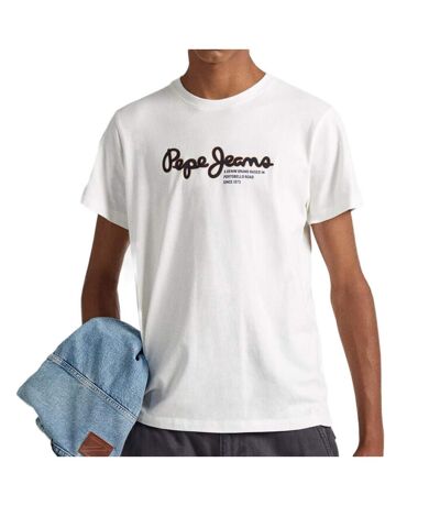 T-shirt Blanc Homme Pepe jeans Wido - XL