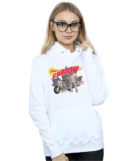 Disney - Sweat à capuche TOY STORY DUKE CABOOM KING OF THE JUMP - Femme (Blanc) - UTBI15216