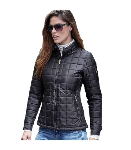 Tee Jays Womens/Ladies Berlin Square Quilted Jacket (Black) - UTBC3841