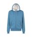 Mens Dalton Borg Lined Full Zip Hoodie Blue Mountain Warehouse-1