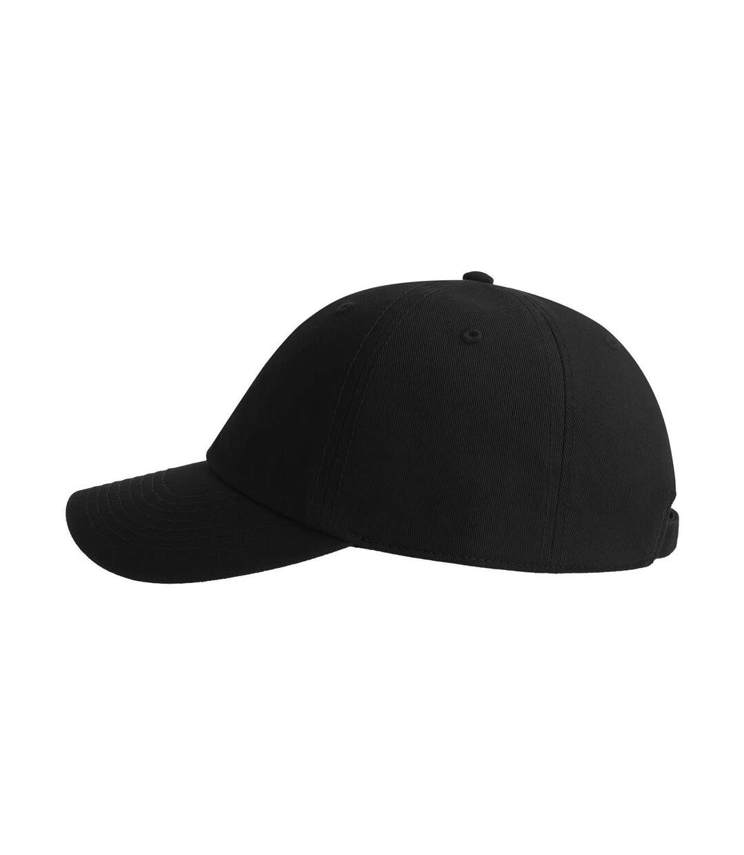 Casquette Déstructurée 6 Panneaux Mixte Noir Atlantis-3