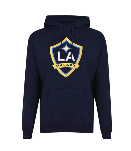 Mens Logo Drawstring Hoodie Navy LA Galaxy